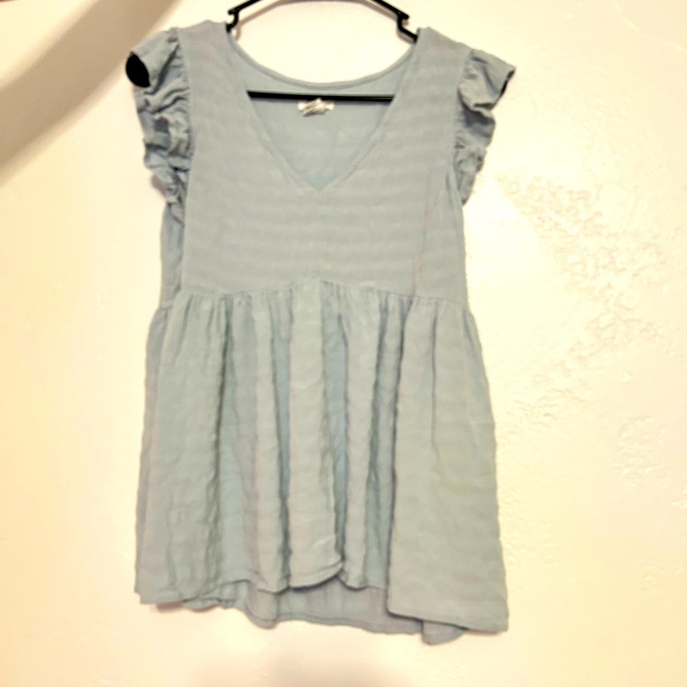 Dusty Blue Blouse